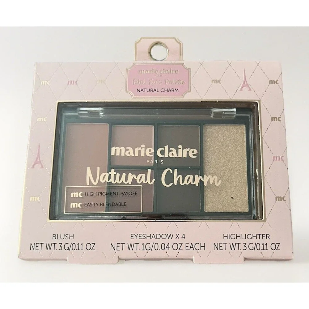 Marie Claire Smokey Delight & Natural Charm Palette Highlighter Eyeshadow Blush